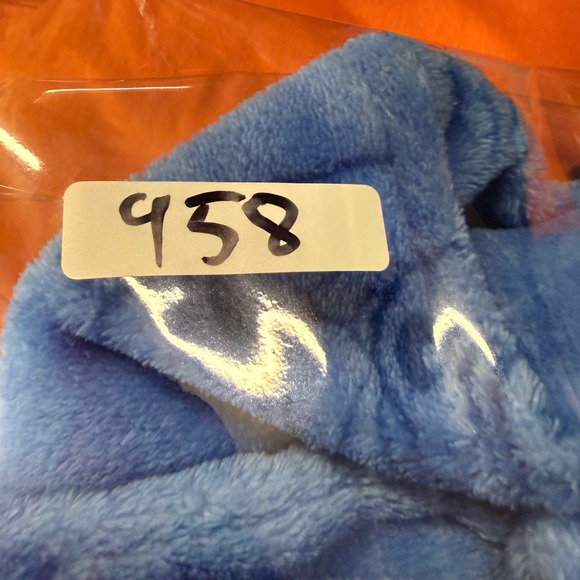 Disney Stitch Fleece Pajamas Sleepwear One Piece Hooded Costume Kids M 8-10 - Picture 6 of 8